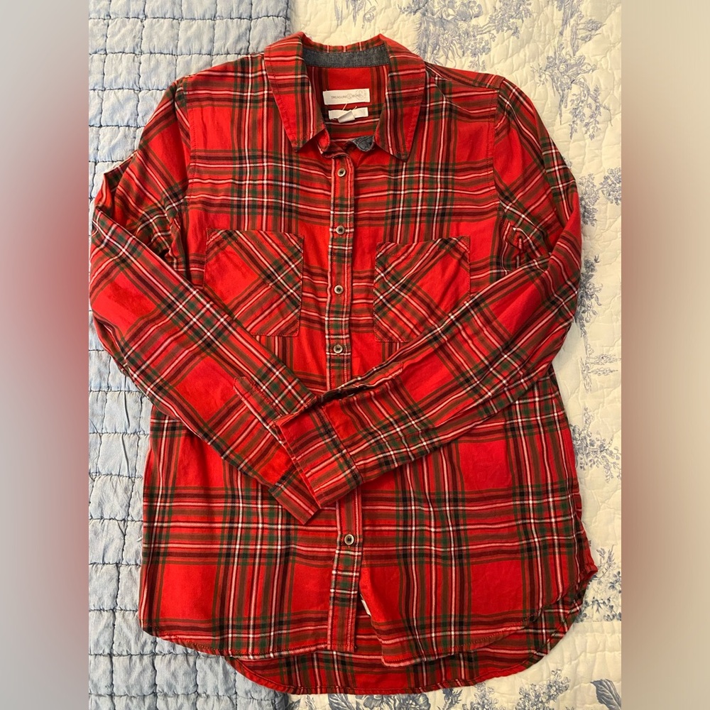 Treasure & Bond Plaid Button-down